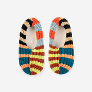 Patchwork Stripe Rib Slippers - Sport