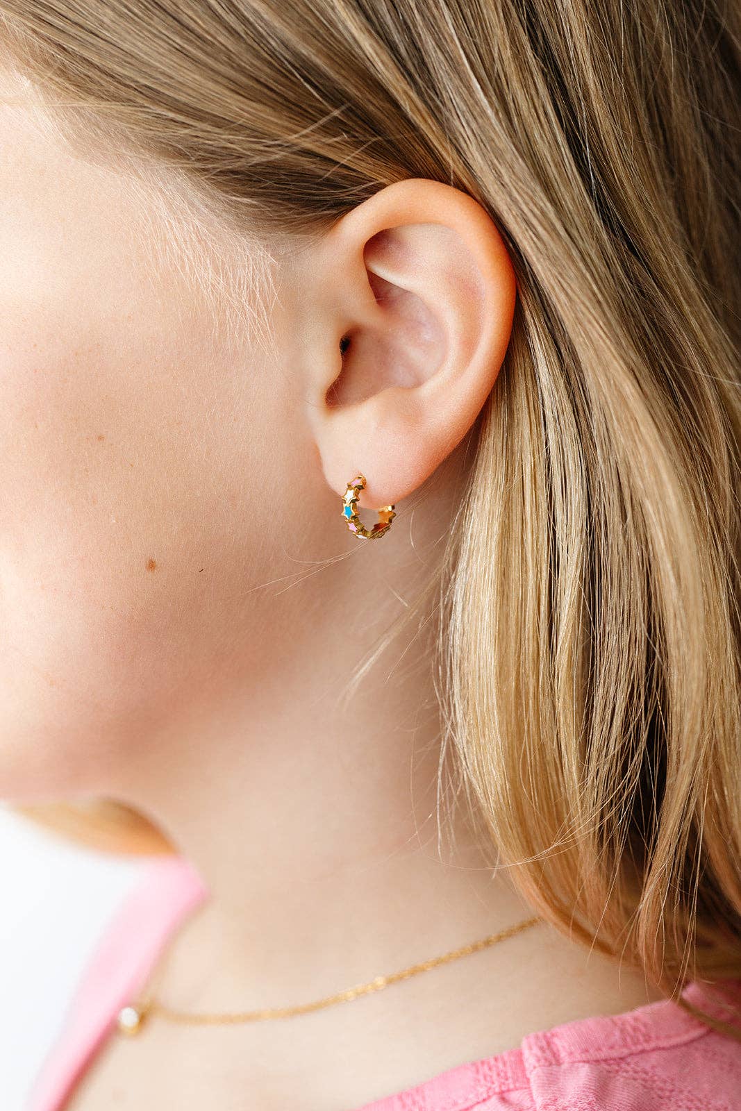 Pip Pop Post Earrings - Star Huggie