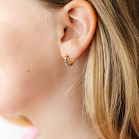 Pip Pop Post Earrings - Star Huggie