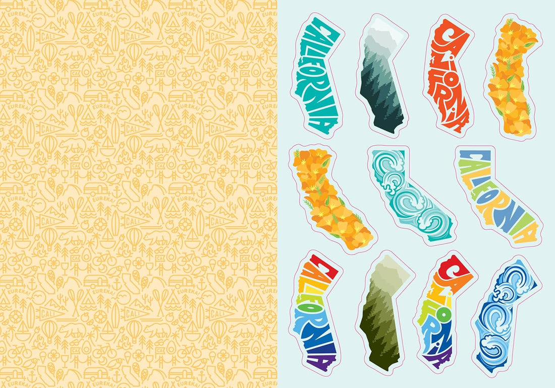 I Love California Sticker Book