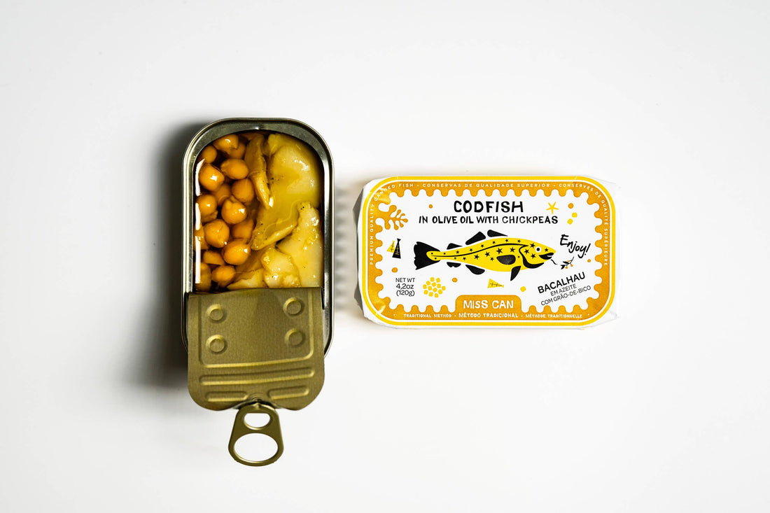 Cod In Olive Oil with Chick Peas