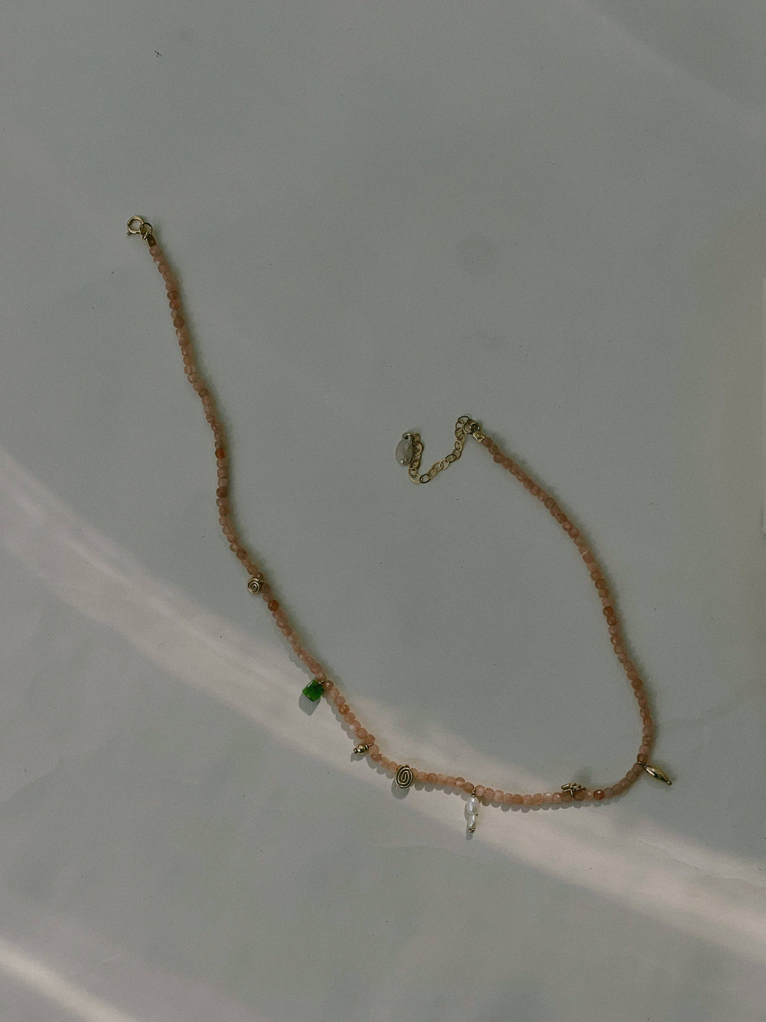 Peach Moonstone Medley Necklace