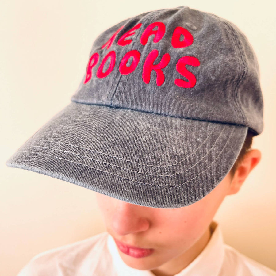 Puffy Embroidered Read Books Baseball Cap