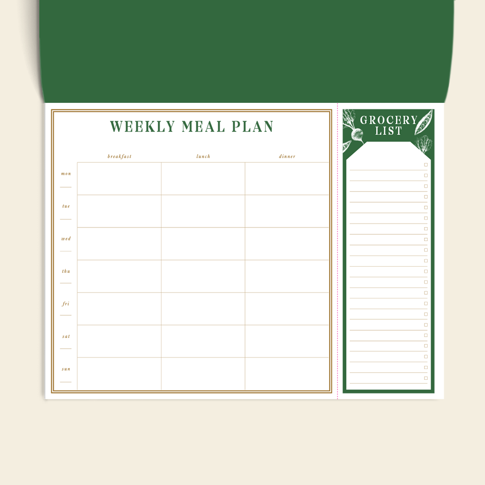 Weekly Meal Planner & Grocery List - Harvest