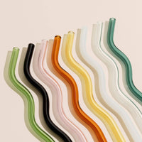 Wavy Glass Straws