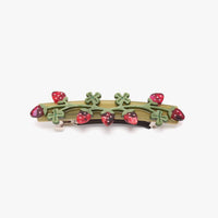 Wild Strawberry Acetate Barrette