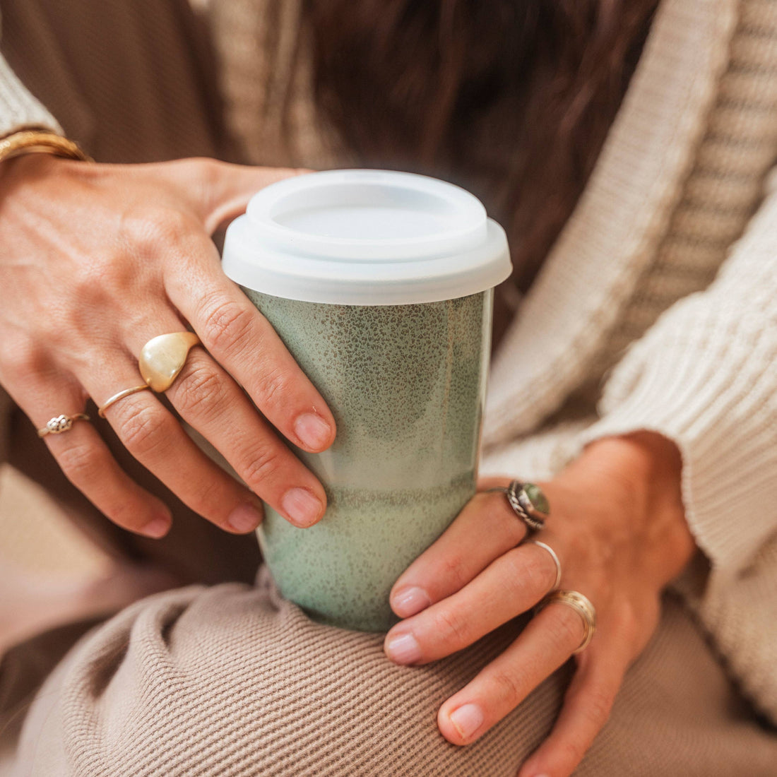 Emerald Ceramic Travel Mug - 12 oz