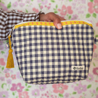 Teddy Quilted Zipper Pouch