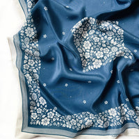 Santorini Floral Silk Bandana