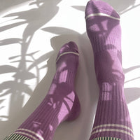 Boyfriend Socks - Grape