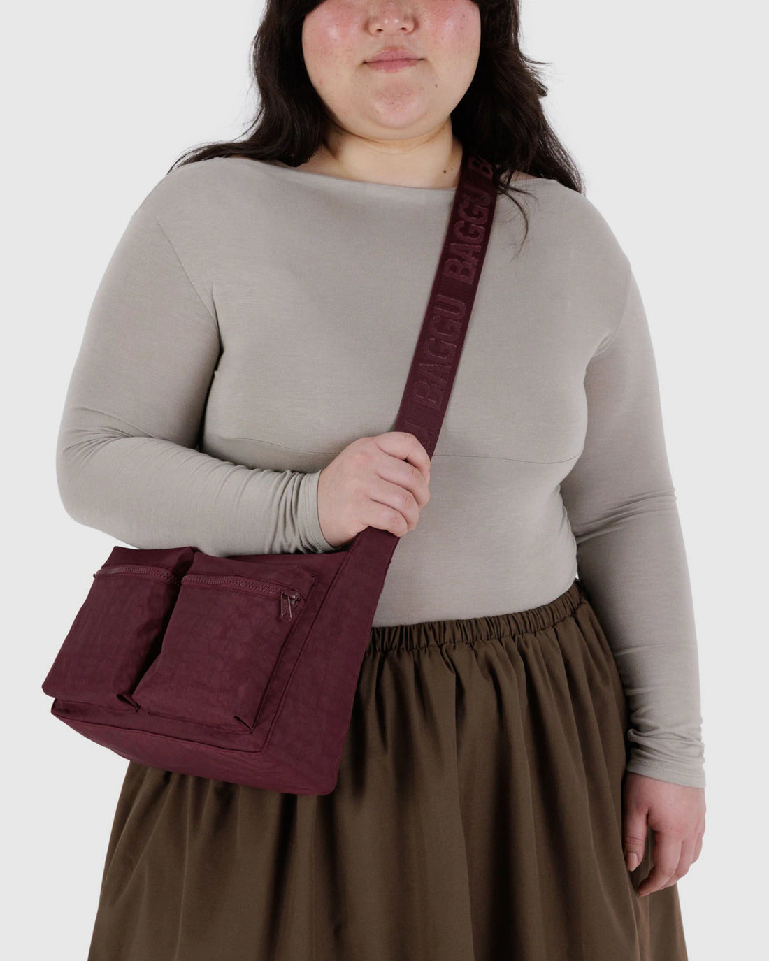 Medium Cargo Crossbody Bag - Mahogany