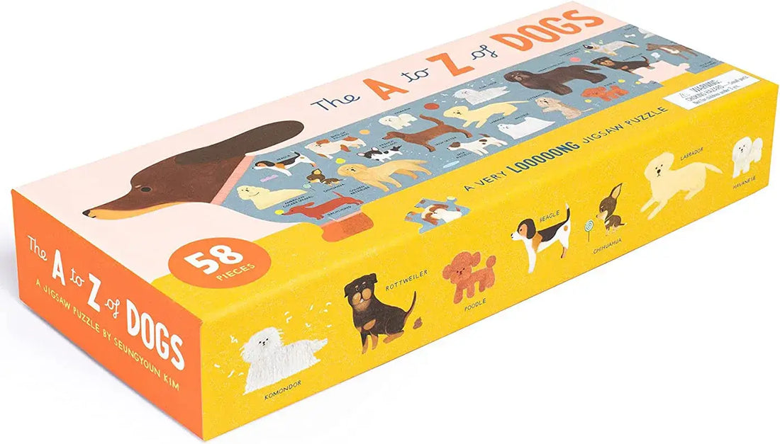 The A to Z of Dogs 58 Piece Puzzle