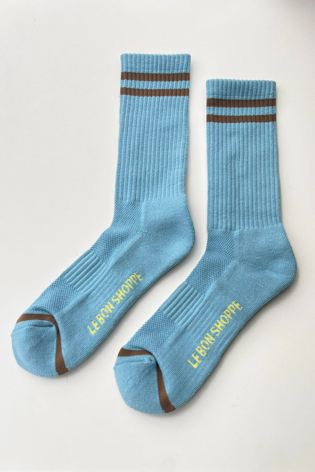 Extended Boyfriend Men's Socks - Powder Blue