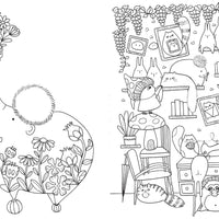 A Million Cute Animals Coloring Book