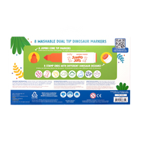 Jumbo Jots Dual Tip Dinosaur Stamp Markers