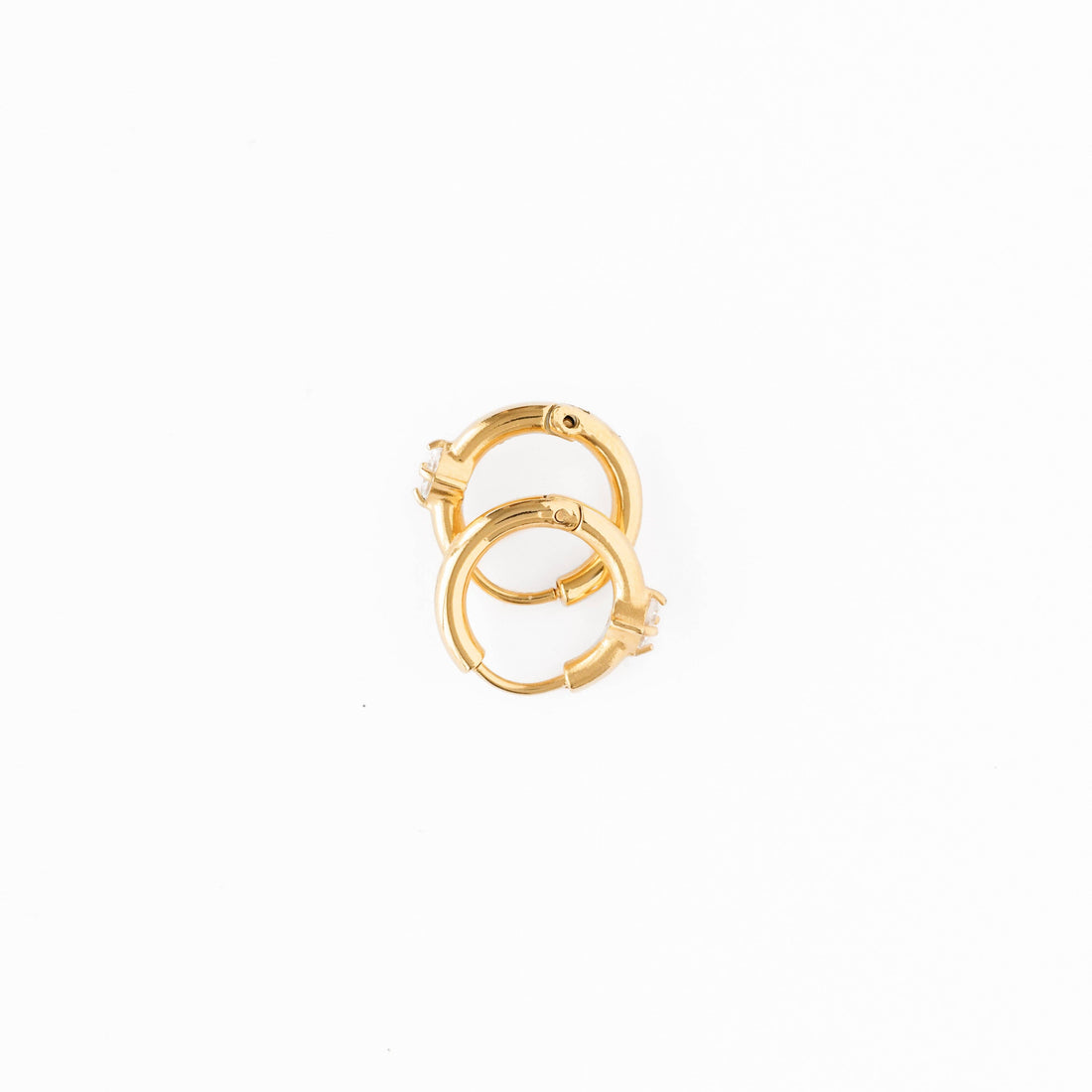 Pip Pop Post Hoops - Chunky Single Diamond