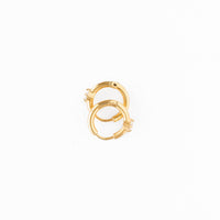 Pip Pop Post Hoops - Chunky Single Diamond