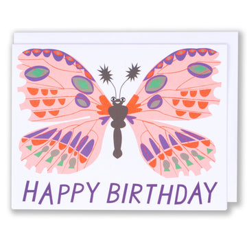 Happy Birthday Butterfly Note Card