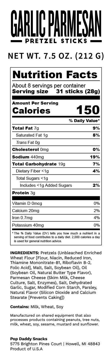 Garlic Parmesan Seasoned Pretzels