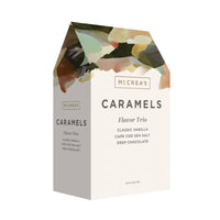 caramel flavor box trio vanilla cape cod sea salt and deep chocolate