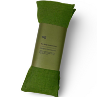 green linen body wrap