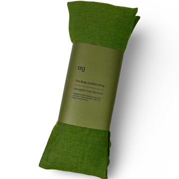 green linen body wrap