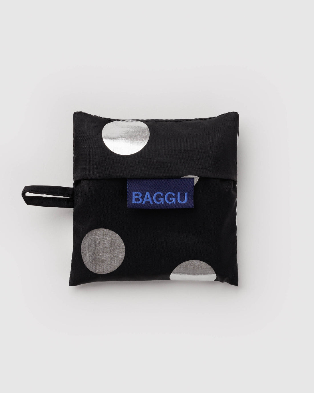 Baby Baggu - Silver Metallic Polka Dot