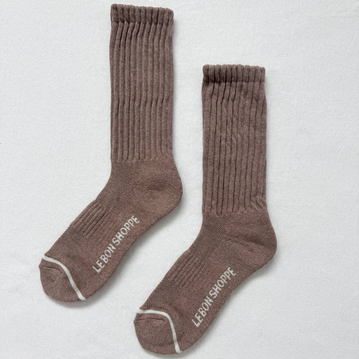 mocha colored socks