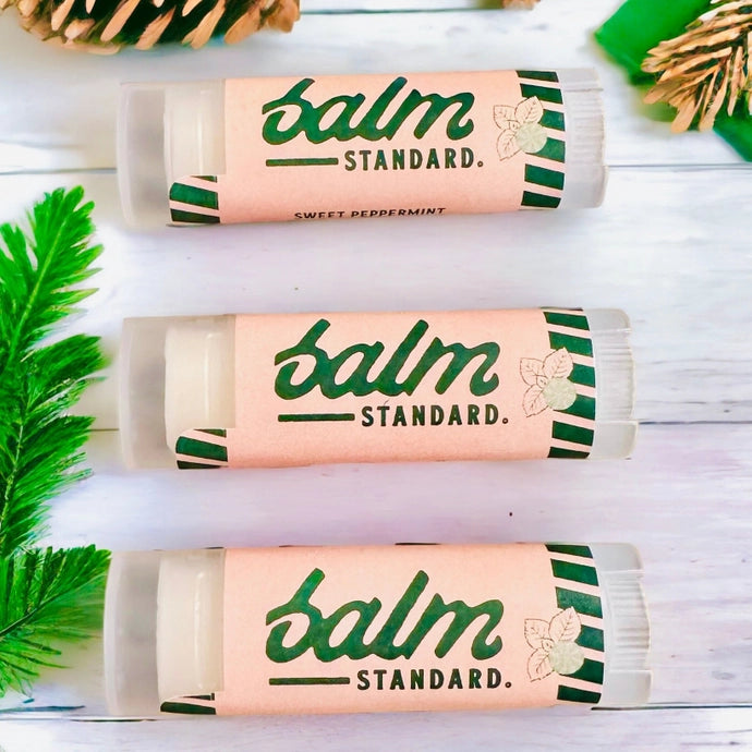 lip balm with sweet peppermint flavor