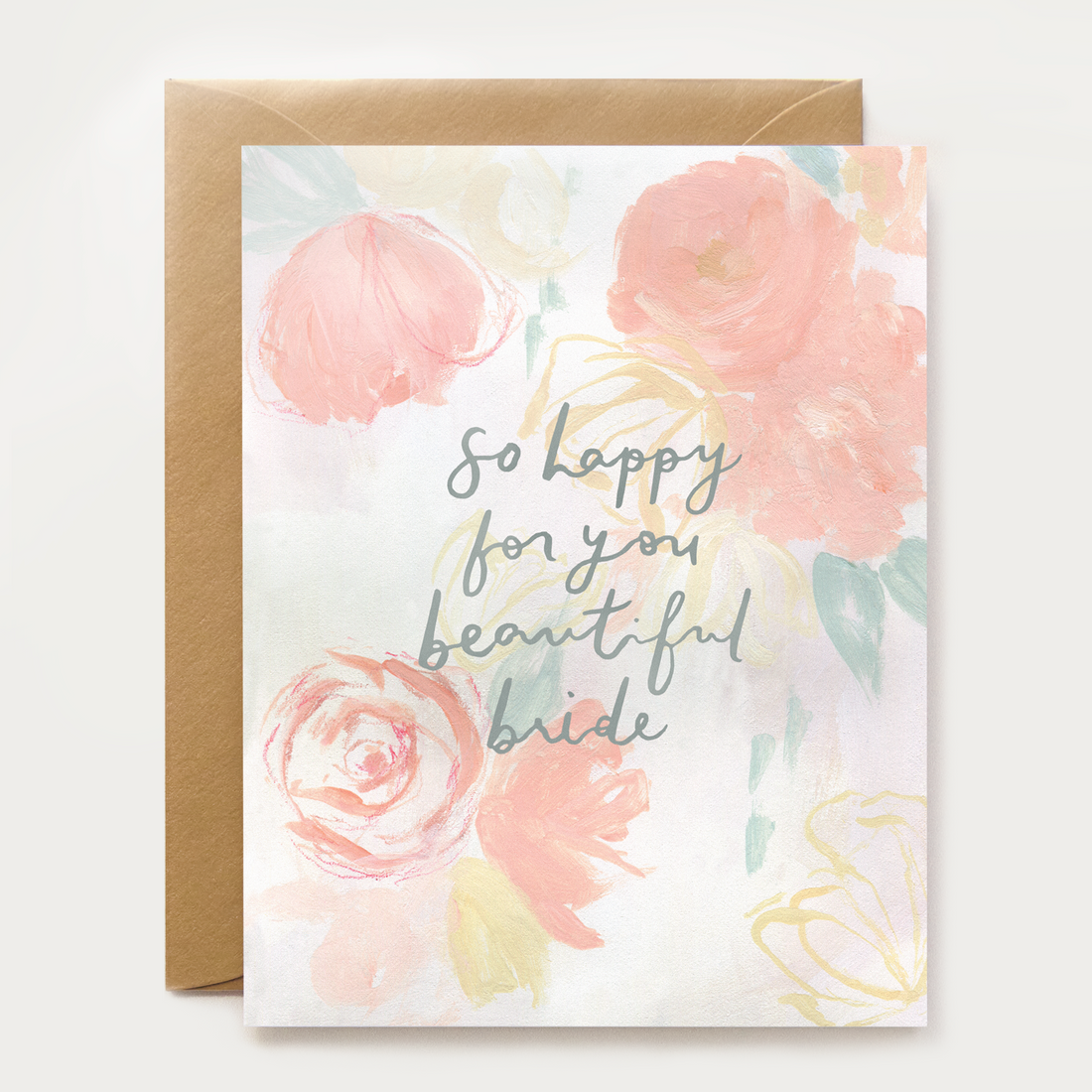 So Happy For You Beautiful Bride Card