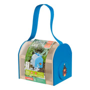 Blue and wooden critter case for butterflies and insects 