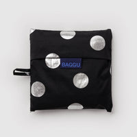 Big Baggu - Silver Metallic Polka Dot