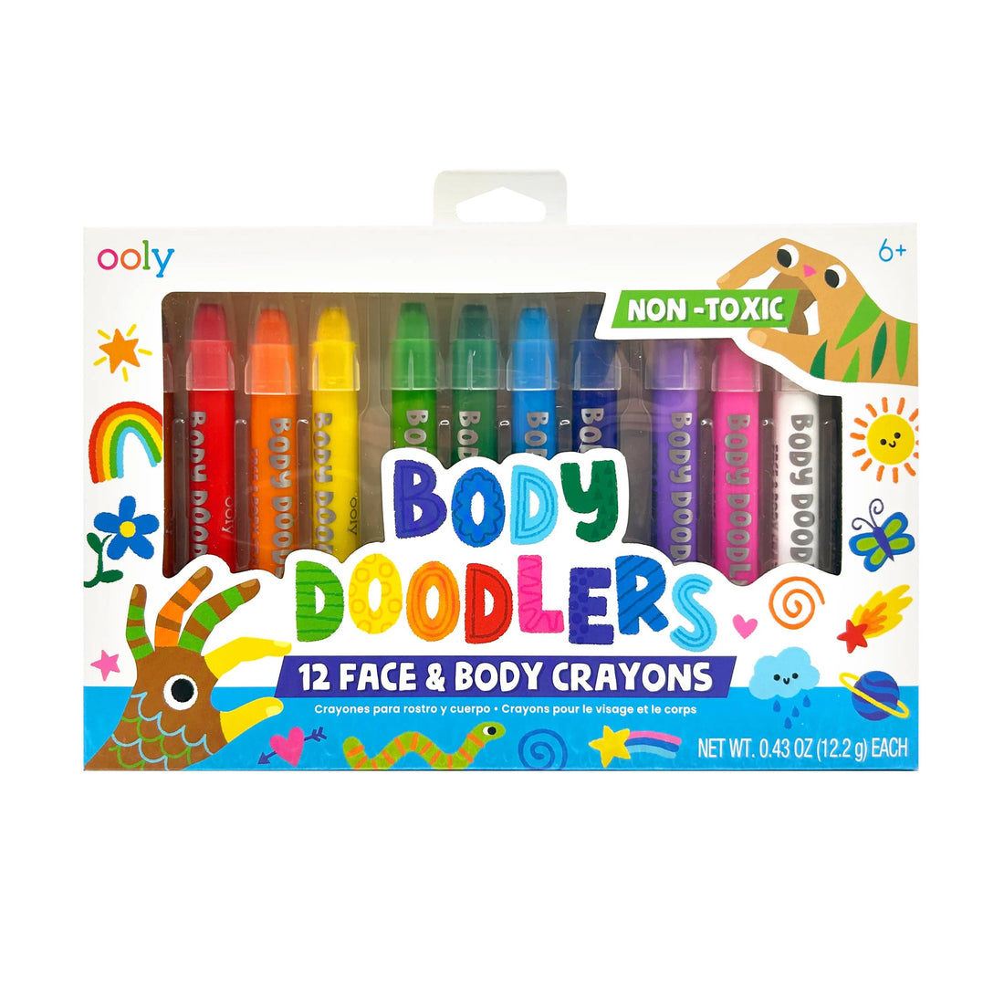 face and body crayons for kids 