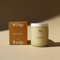 bergamot, grapefruit, and lemon scented body scrub 