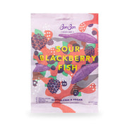 Swedish fish sour blackberry flavored gummies