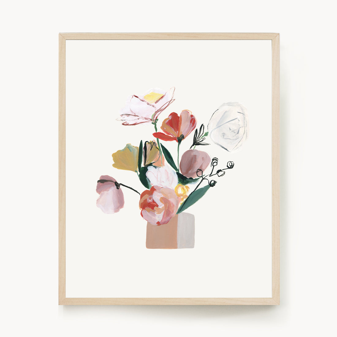 Framed 8x10 Bouquet III Print