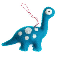 felt wool brachiosaurus dinosaur ornament 