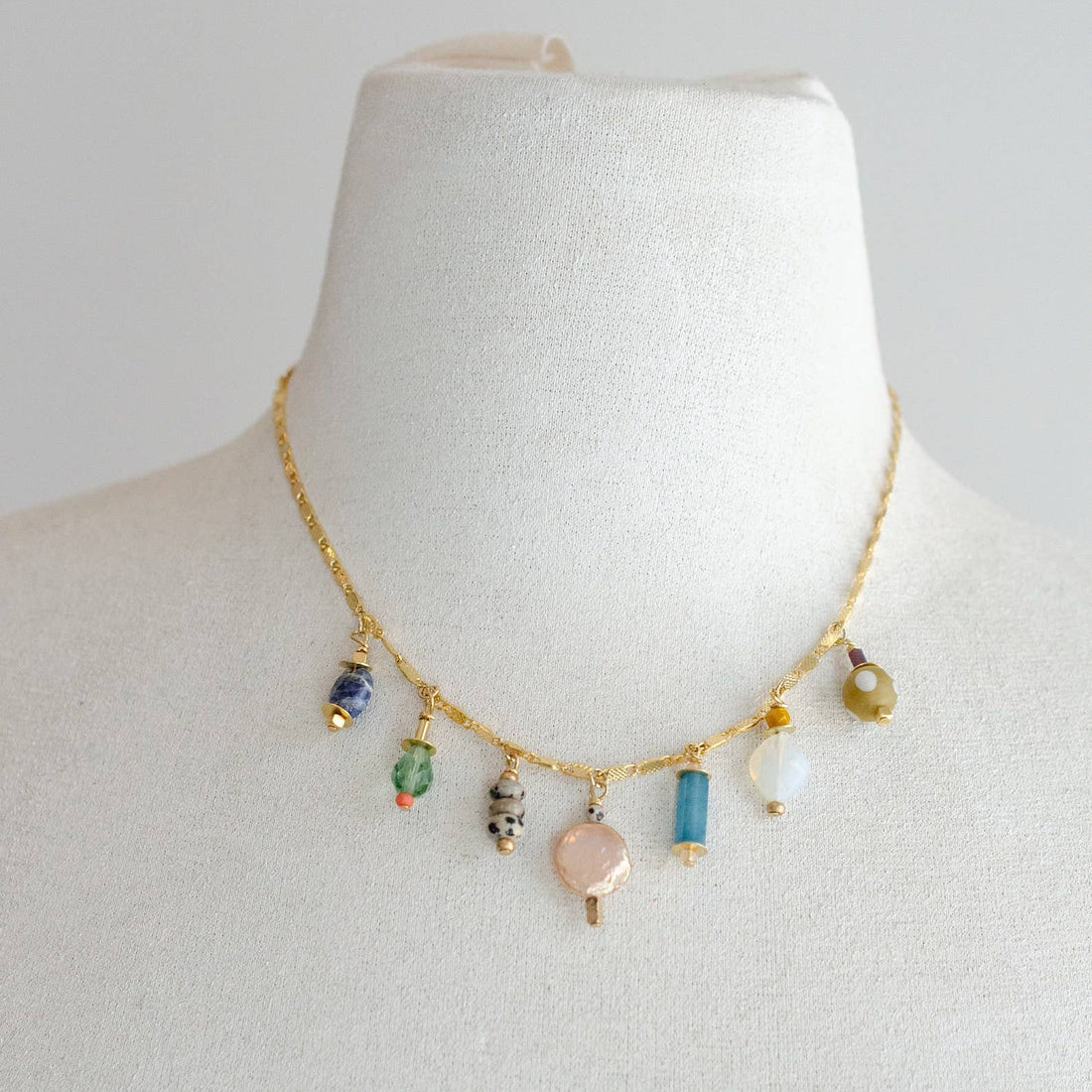 colorful beaded necklace 