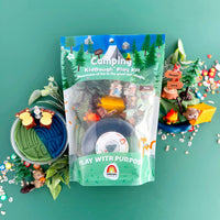 camping themed kiddough play dough kit 