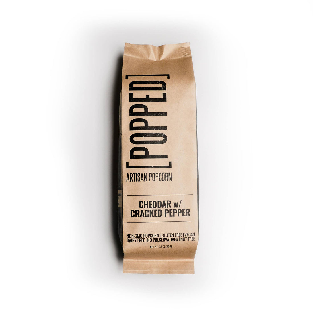 cheddar with cracked black pepper popcorn