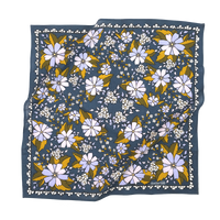 Blue Floral patterned bandana 