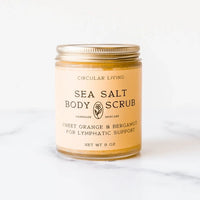 sweet orange and bergamot sea salt body scrub