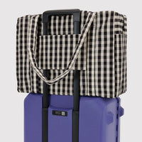 Cloud Carry-On Bag - Black and Cream Gingham