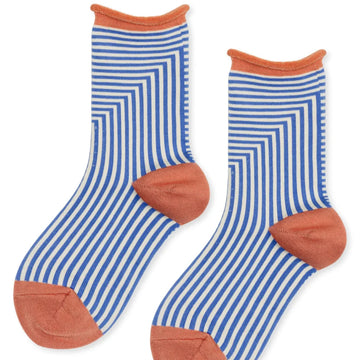 Corbusier Crew Socks - Cornflower