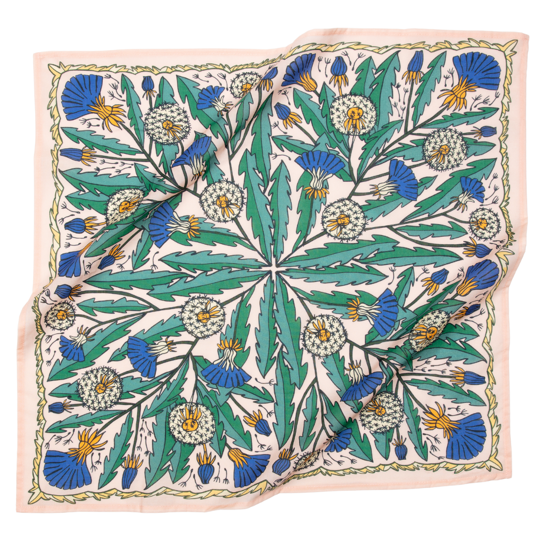 dandelion patterned cotton bandana 