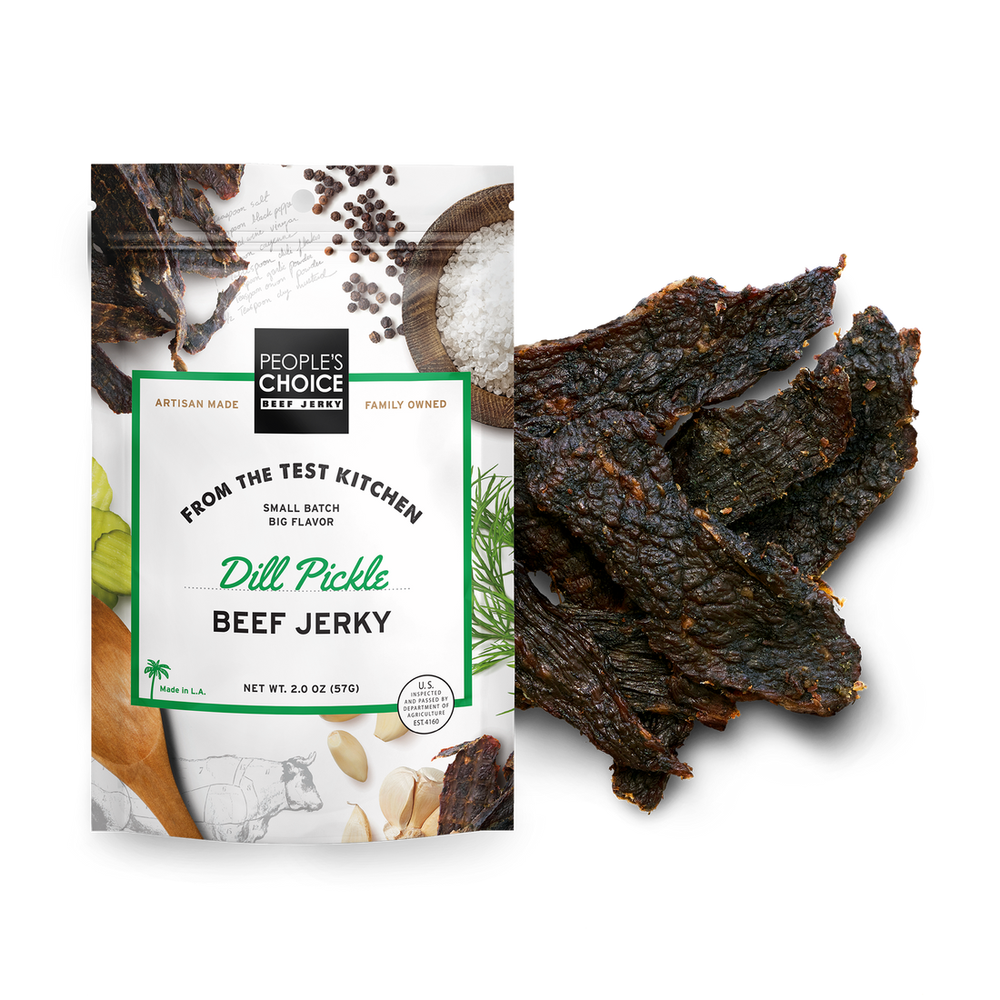 Dill Pickle Beef Jerky test kitchen
