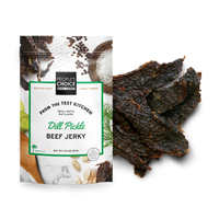 Dill Pickle Beef Jerky test kitchen
