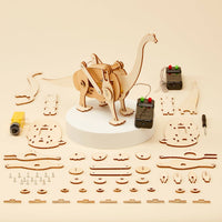 robot wooden dinosaur stem kit brachiosaurus
