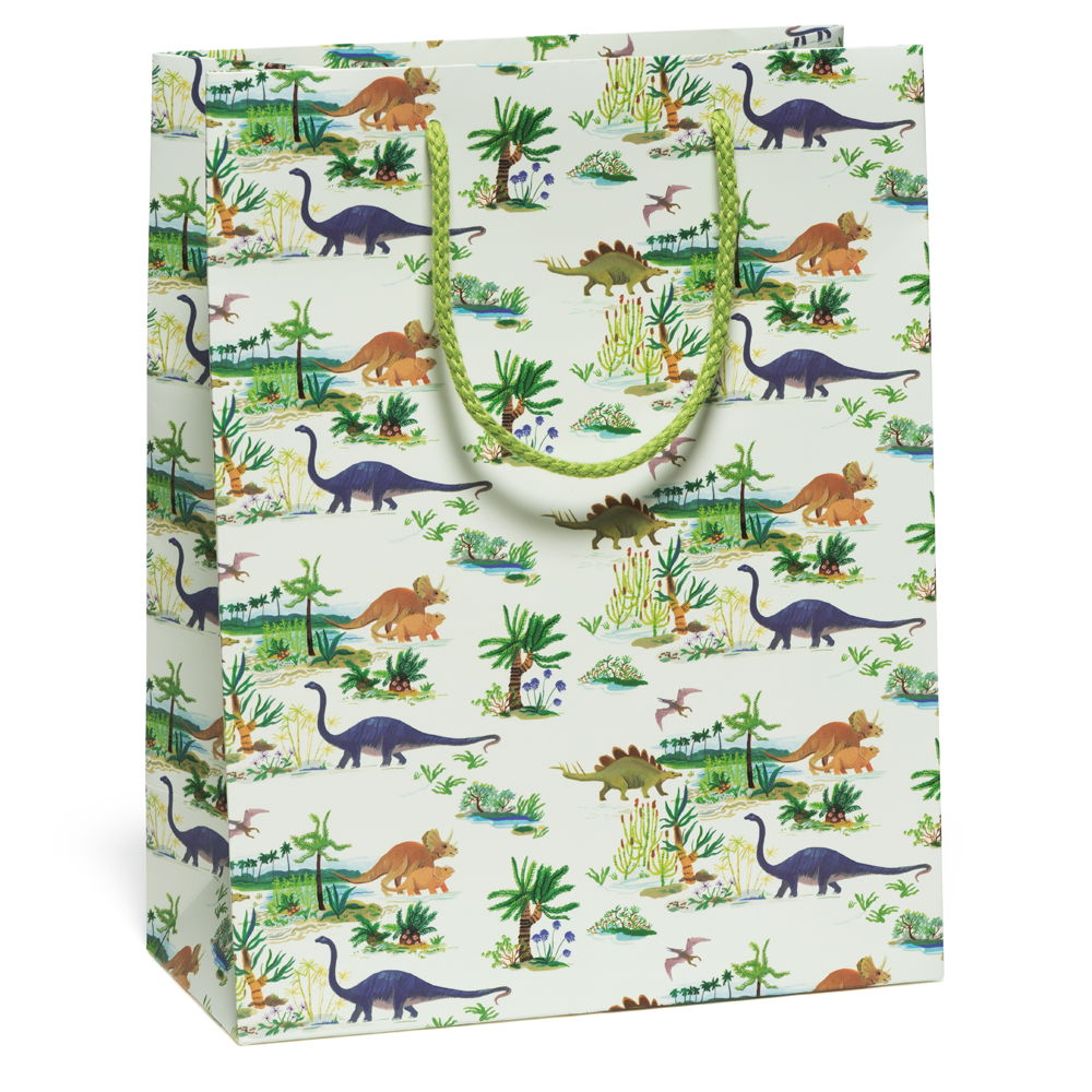 Gift bag with dinosaur pattern 