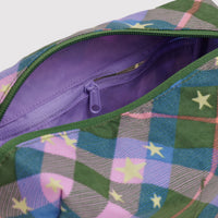 Dopp Kit - Green Star Plaid